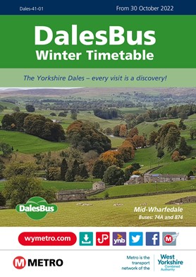 Dales Winter Timetable Cover