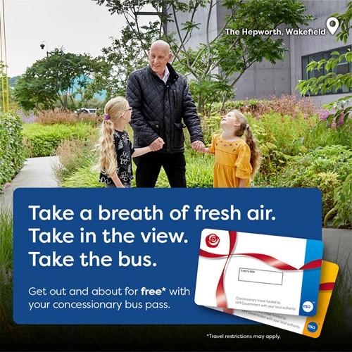Take a breath of fresh air, take in the view, take the bus graphic